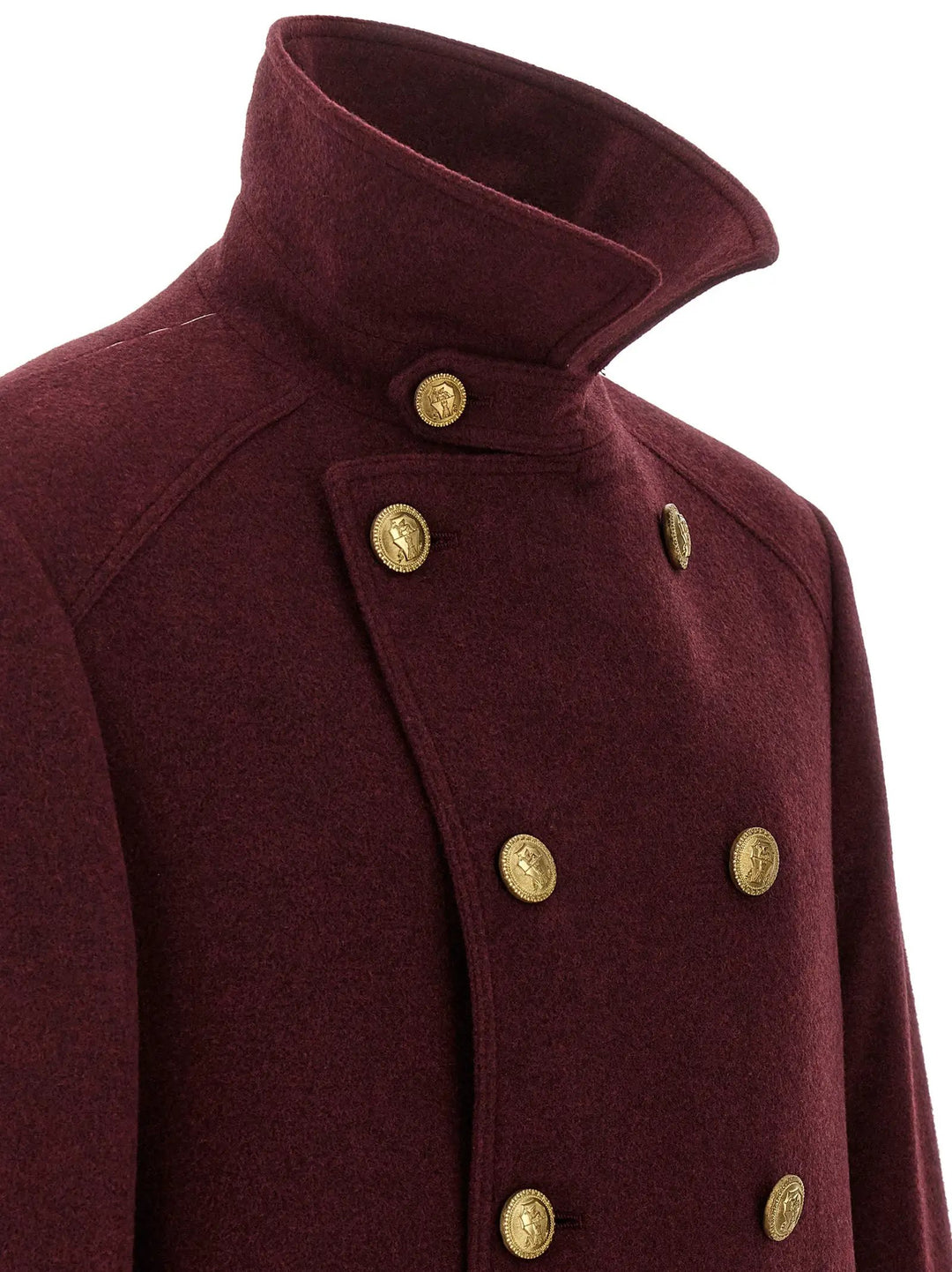 Brunello Cucinelli Sample Sale | Brunello Cucinelli Bordeaux Cashmere Coat - | Designer outlet