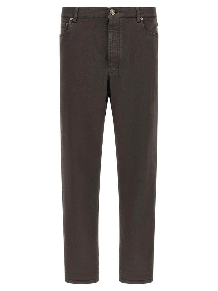 Brunello Cucinelli Sample Sale | Brunello Cucinelli Brown Cotton Straight-Leg Jeans - | Designer outlet