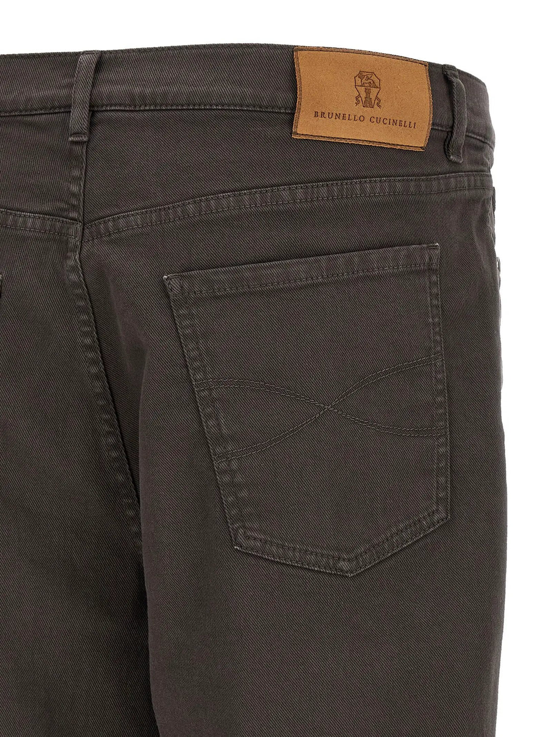 Brunello Cucinelli Sample Sale | Brunello Cucinelli Brown Cotton Straight-Leg Jeans - | Designer outlet