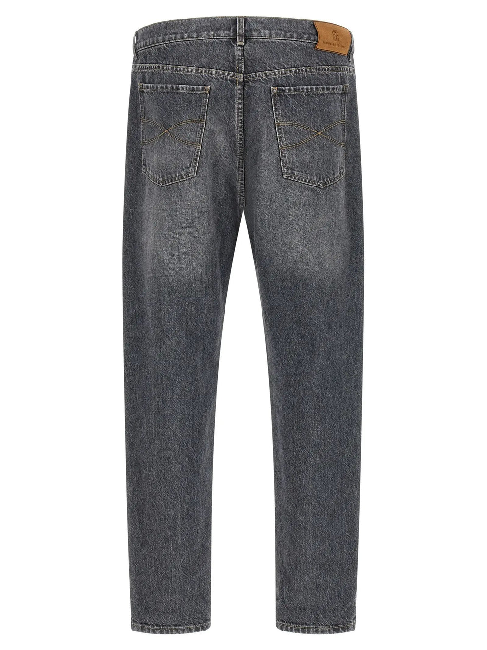 Brunello Cucinelli Sample Sale | Brunello Cucinelli Gray Cotton Straight-Leg Jeans - | Designer outlet