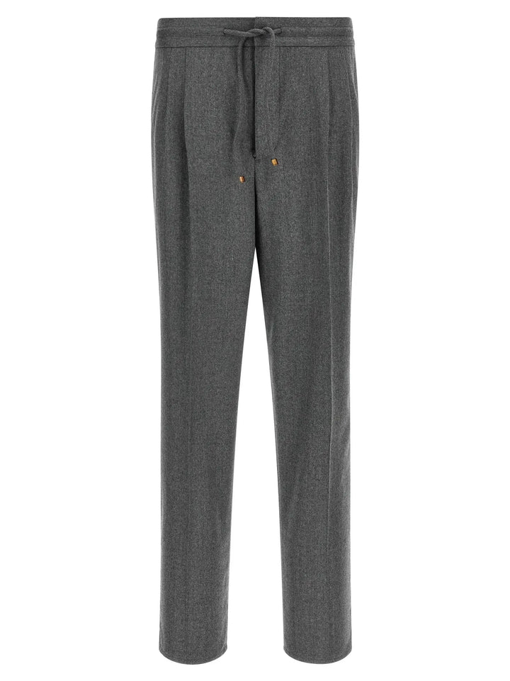 Brunello Cucinelli Sample Sale | Brunello Cucinelli Gray Virgin Wool Casual Pants - | Designer outlet