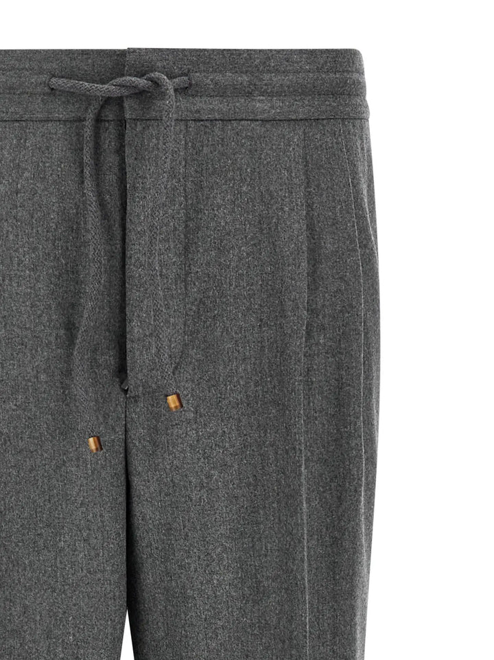 Brunello Cucinelli Sample Sale | Brunello Cucinelli Gray Virgin Wool Casual Pants - | Designer outlet