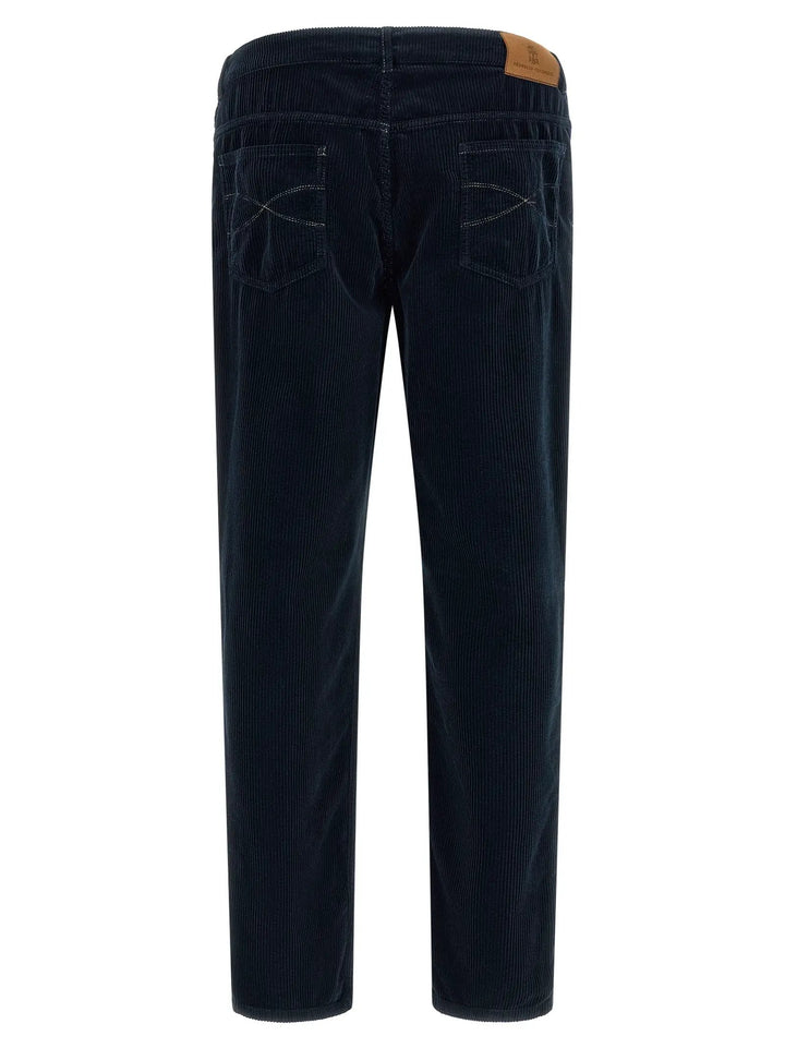 Brunello Cucinelli Sample Sale | Brunello Cucinelli Blue Cotton Casual Pants - | Designer outlet