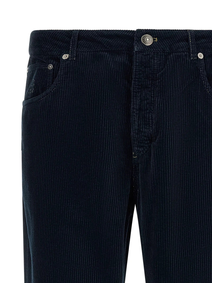 Brunello Cucinelli Sample Sale | Brunello Cucinelli Blue Cotton Casual Pants - | Designer outlet