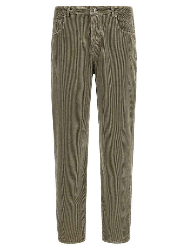 Brunello Cucinelli Sample Sale | Brunello Cucinelli Bicolor Cotton Casual Pants - | Designer outlet