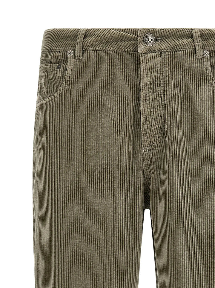 Brunello Cucinelli Sample Sale | Brunello Cucinelli Bicolor Cotton Casual Pants - | Designer outlet