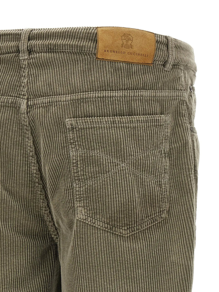 Brunello Cucinelli Sample Sale | Brunello Cucinelli Bicolor Cotton Casual Pants - | Designer outlet