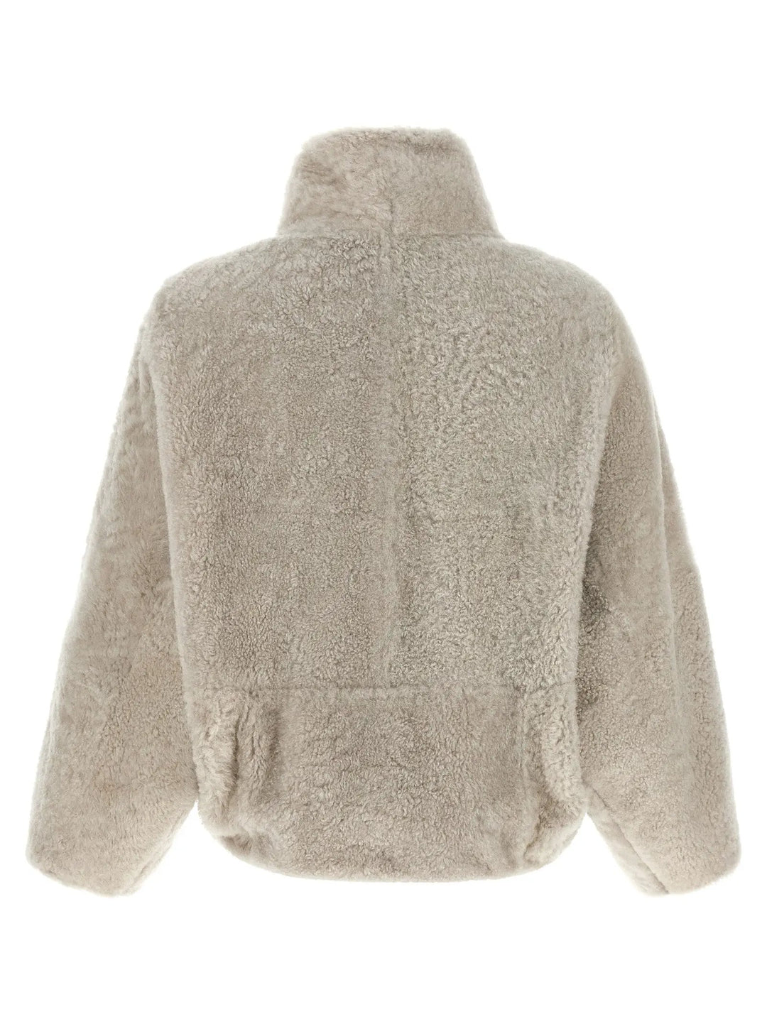 Brunello Cucinelli Sample Sale | Brunello Cucinelli Beige Lamb Leather Full-Length Jacket - | Designer outlet
