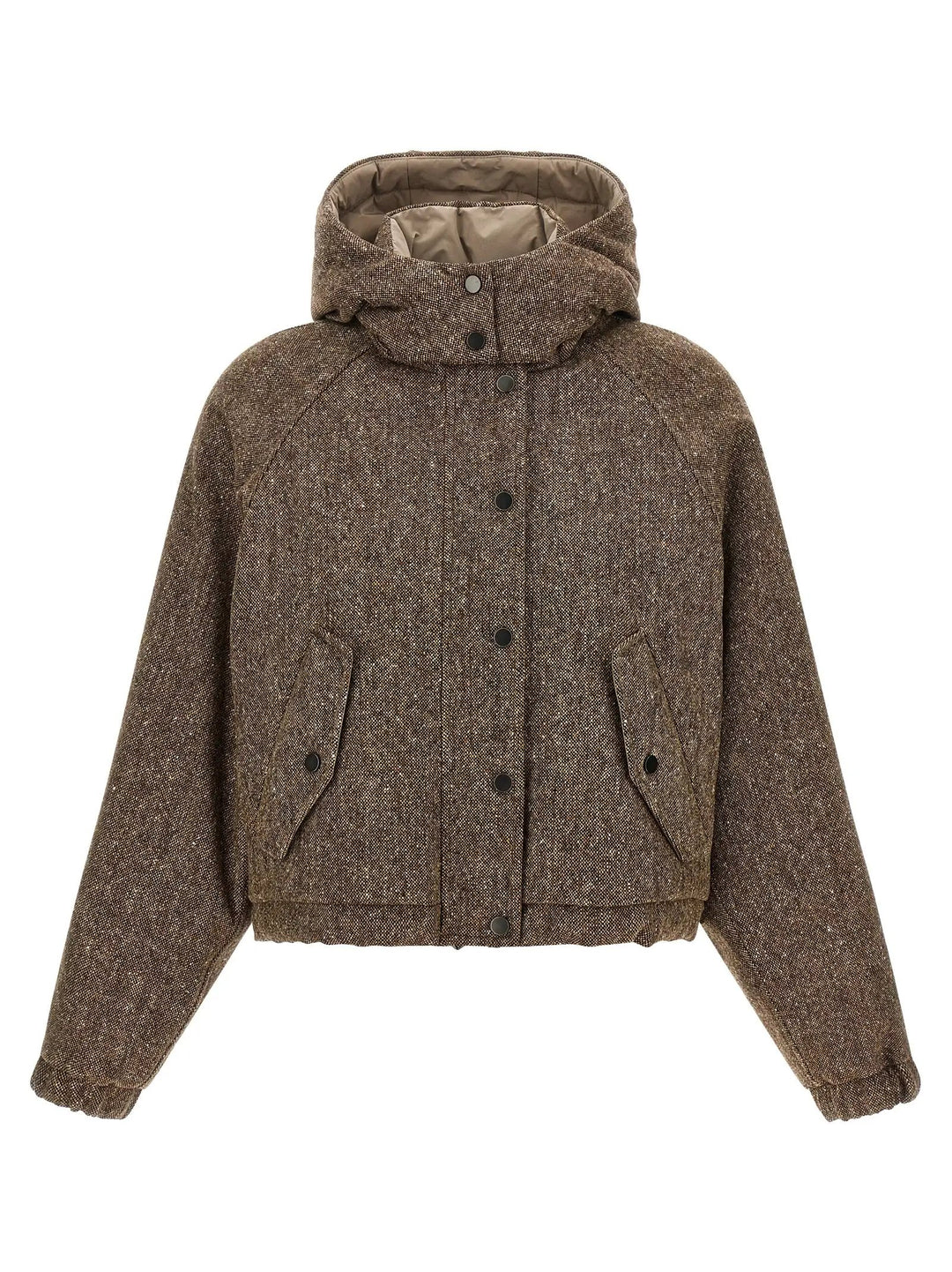 Brunello Cucinelli Sample Sale | Brunello Cucinelli Brown Virgin Wool Full-Length Jacket - | Designer outlet