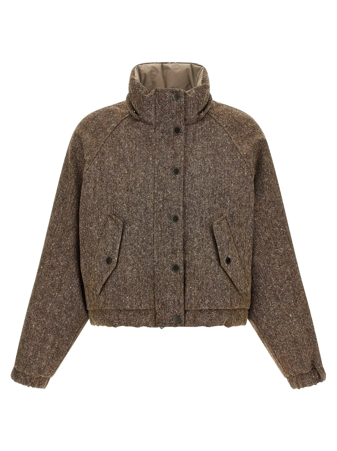 Brunello Cucinelli Sample Sale | Brunello Cucinelli Brown Virgin Wool Full-Length Jacket - | Designer outlet