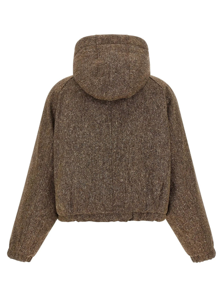 Brunello Cucinelli Sample Sale | Brunello Cucinelli Brown Virgin Wool Full-Length Jacket - | Designer outlet