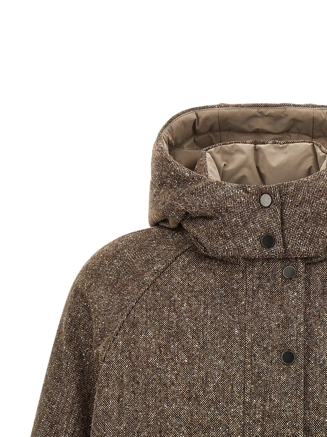 Brunello Cucinelli Sample Sale | Brunello Cucinelli Brown Virgin Wool Full-Length Jacket - | Designer outlet