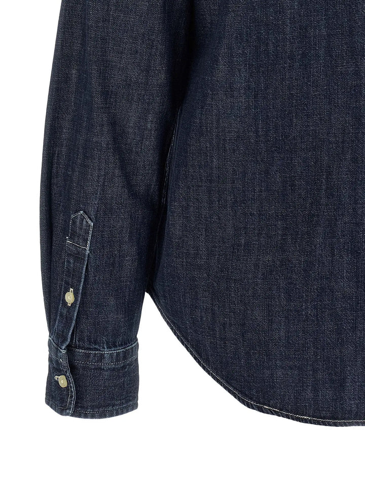 Polo Ralph Lauren Sample Sale | Polo Ralph Lauren Blue Cotton Blouse - | Designer outlet