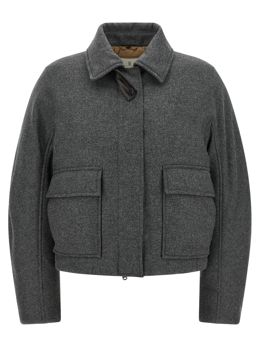 Brunello Cucinelli Sample Sale | Brunello Cucinelli Gray Virgin Wool Full-Length Jacket - | Designer outlet