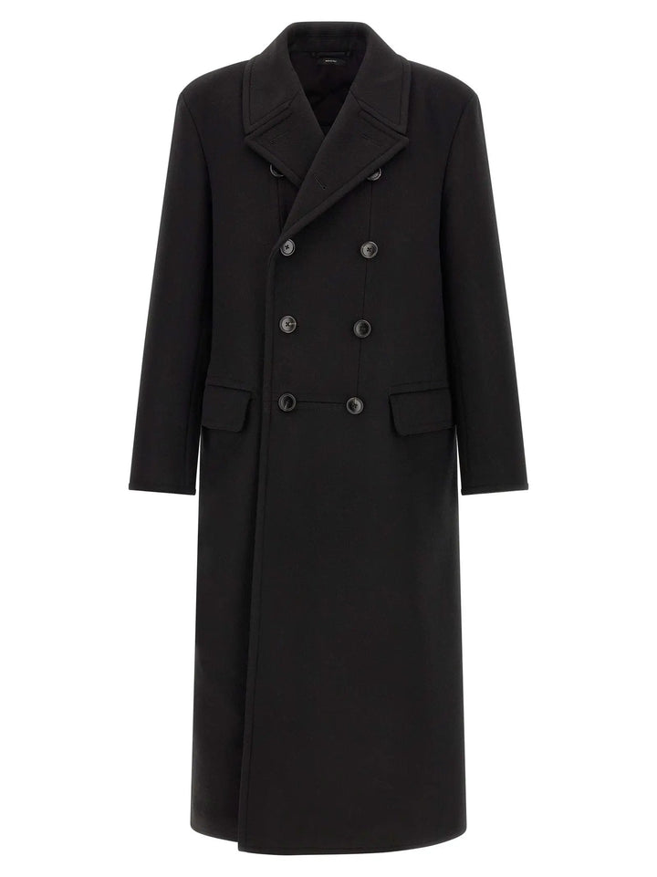 Tom Ford Sample Sale | Tom Ford Black Virgin Wool Coat - | Designer outlet