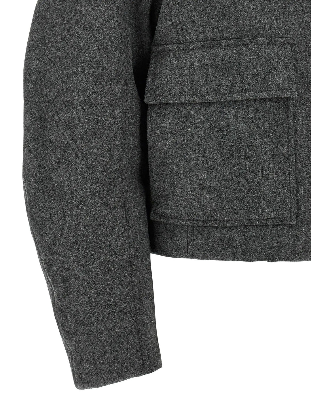 Brunello Cucinelli Sample Sale | Brunello Cucinelli Gray Virgin Wool Full-Length Jacket - | Designer outlet