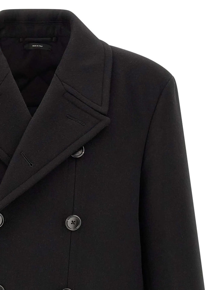 Tom Ford Sample Sale | Tom Ford Black Virgin Wool Coat - | Designer outlet