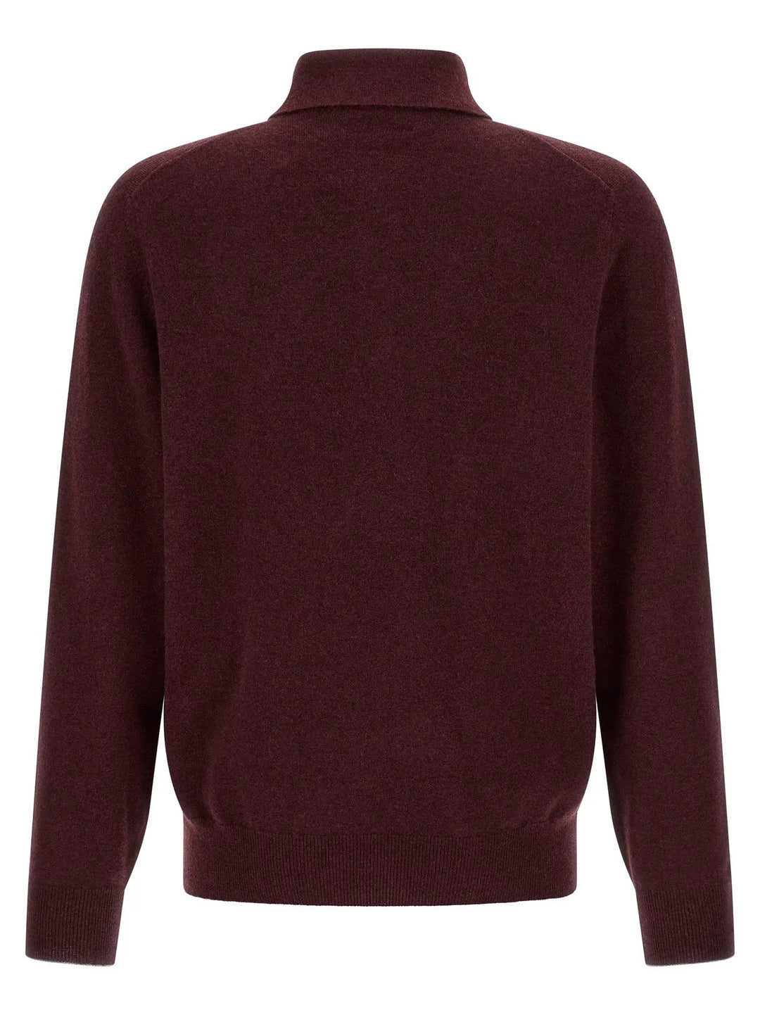 Brunello Cucinelli Sample Sale | Brunello Cucinelli Bordeaux Cashmere Polo Shirt - | Designer outlet