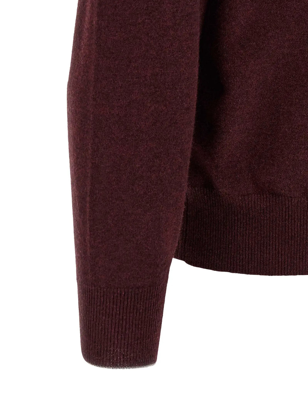 Brunello Cucinelli Sample Sale | Brunello Cucinelli Bordeaux Cashmere Polo Shirt - | Designer outlet