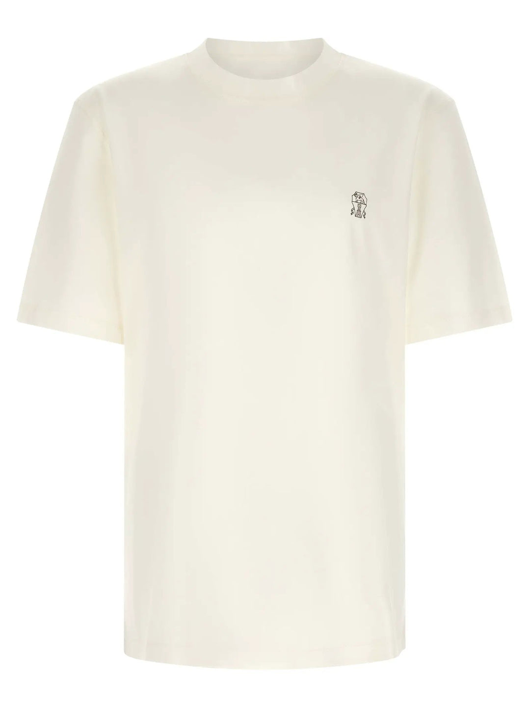 Brunello Cucinelli Sample Sale | Brunello Cucinelli White Cotton T-Shirt - | Designer outlet