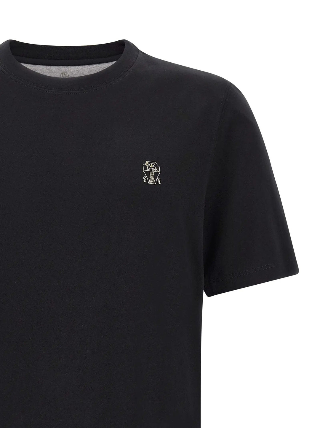 Brunello Cucinelli Sample Sale | Brunello Cucinelli Black Cotton T-Shirt - | Designer outlet