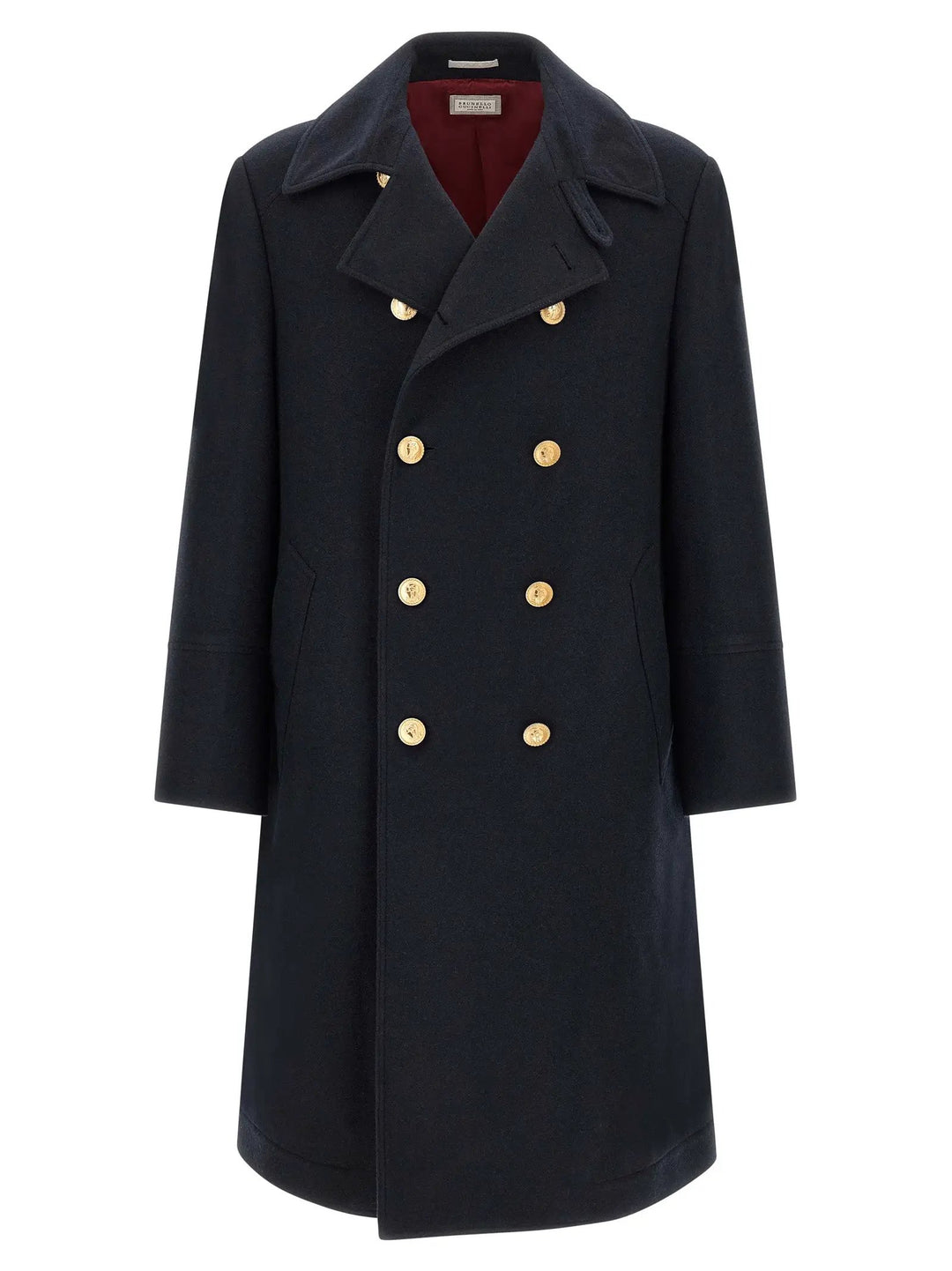 Brunello Cucinelli Sample Sale | Brunello Cucinelli Blue Cashmere Coat - | Designer outlet