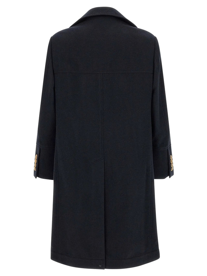 Brunello Cucinelli Sample Sale | Brunello Cucinelli Blue Cashmere Coat - | Designer outlet