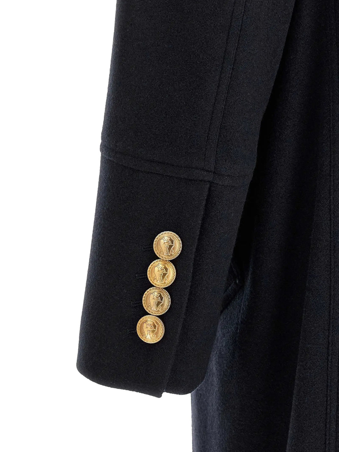 Brunello Cucinelli Sample Sale | Brunello Cucinelli Blue Cashmere Coat - | Designer outlet