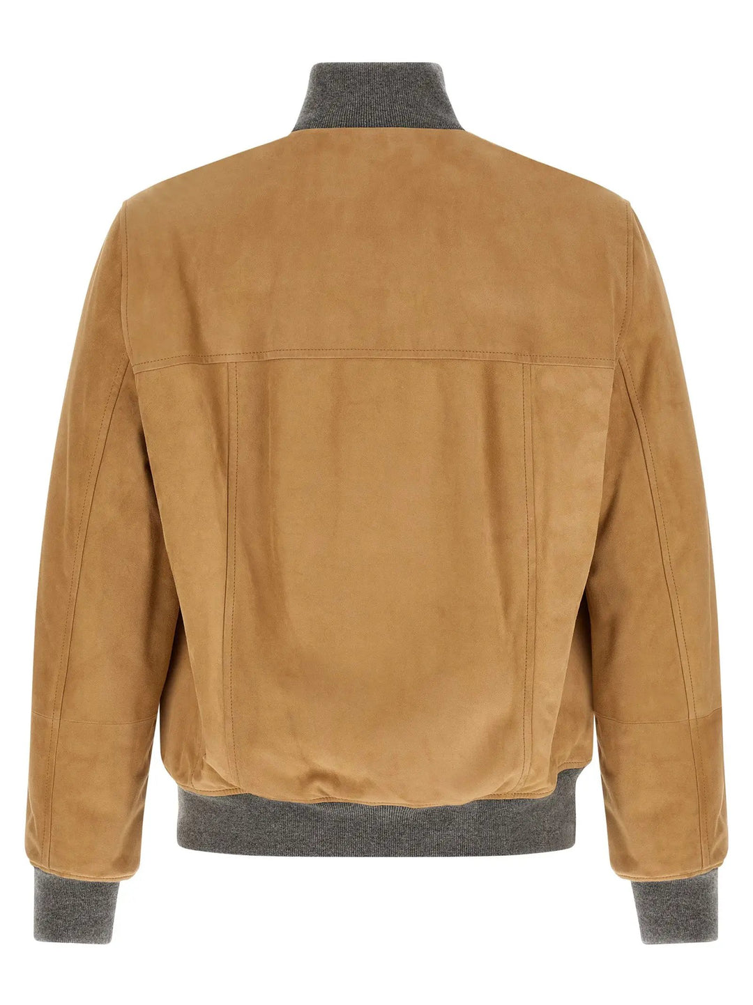 Brunello Cucinelli Sample Sale | Brunello Cucinelli Beige Lamb Leather Leather Jacket - | Designer outlet