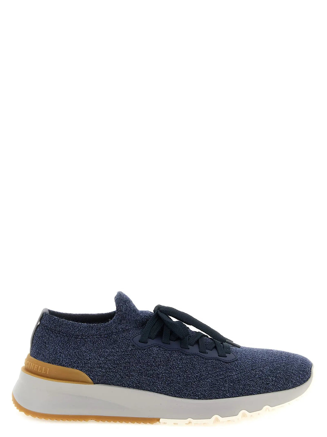 Brunello Cucinelli Sample Sale | Brunello Cucinelli Blue Wool Athletic Sneakers - | Designer outlet