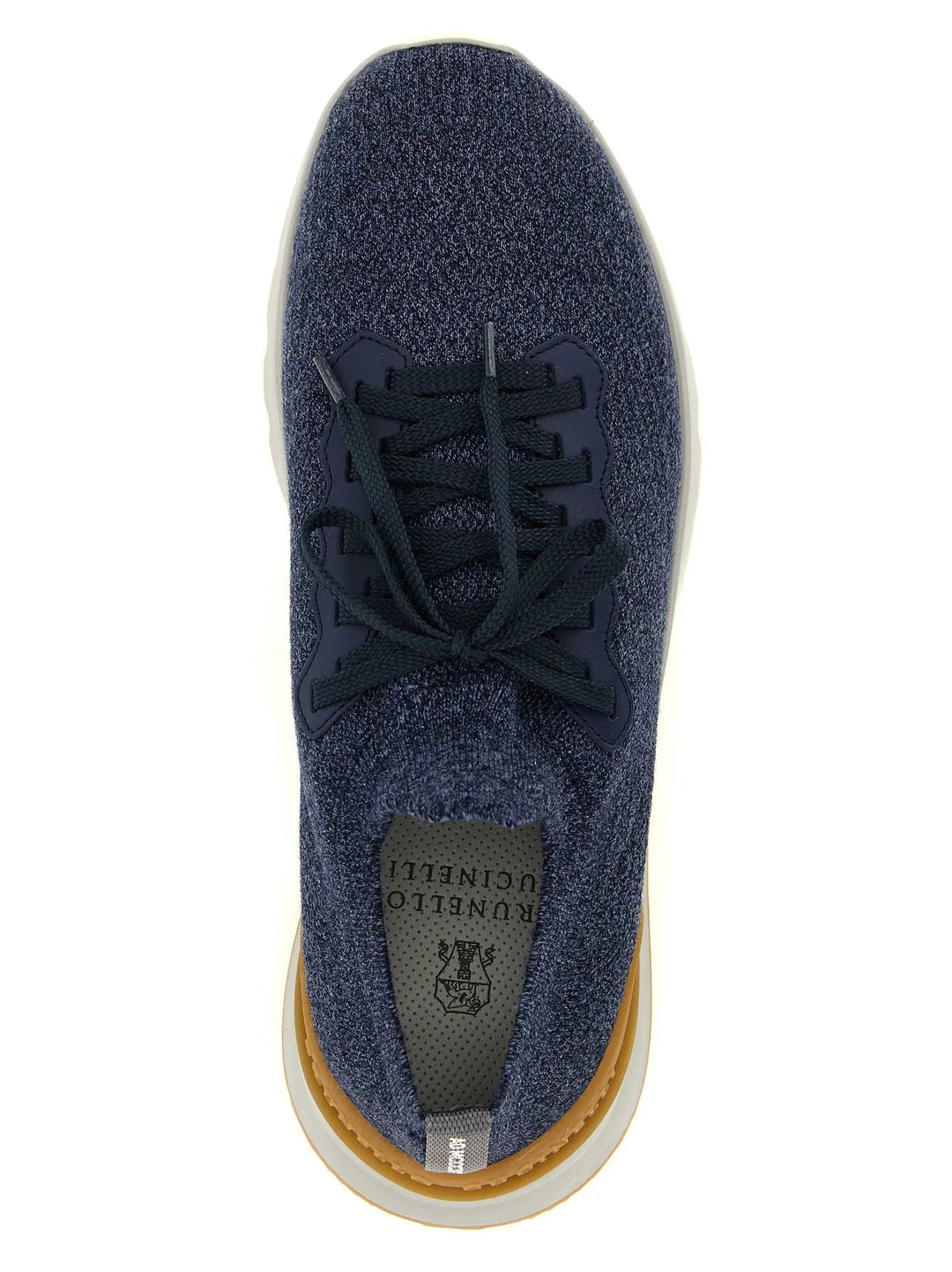 Brunello Cucinelli Sample Sale | Brunello Cucinelli Blue Wool Athletic Sneakers - | Designer outlet
