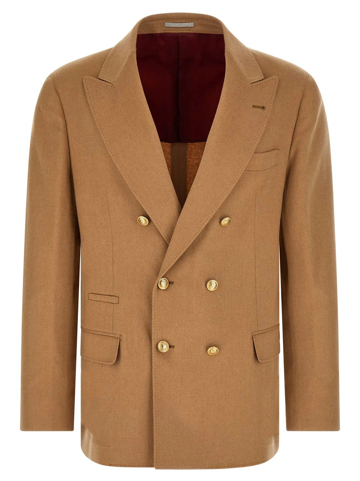 Brunello Cucinelli Sample Sale | Brunello Cucinelli Beige Camel Hair Blazer - | Designer outlet