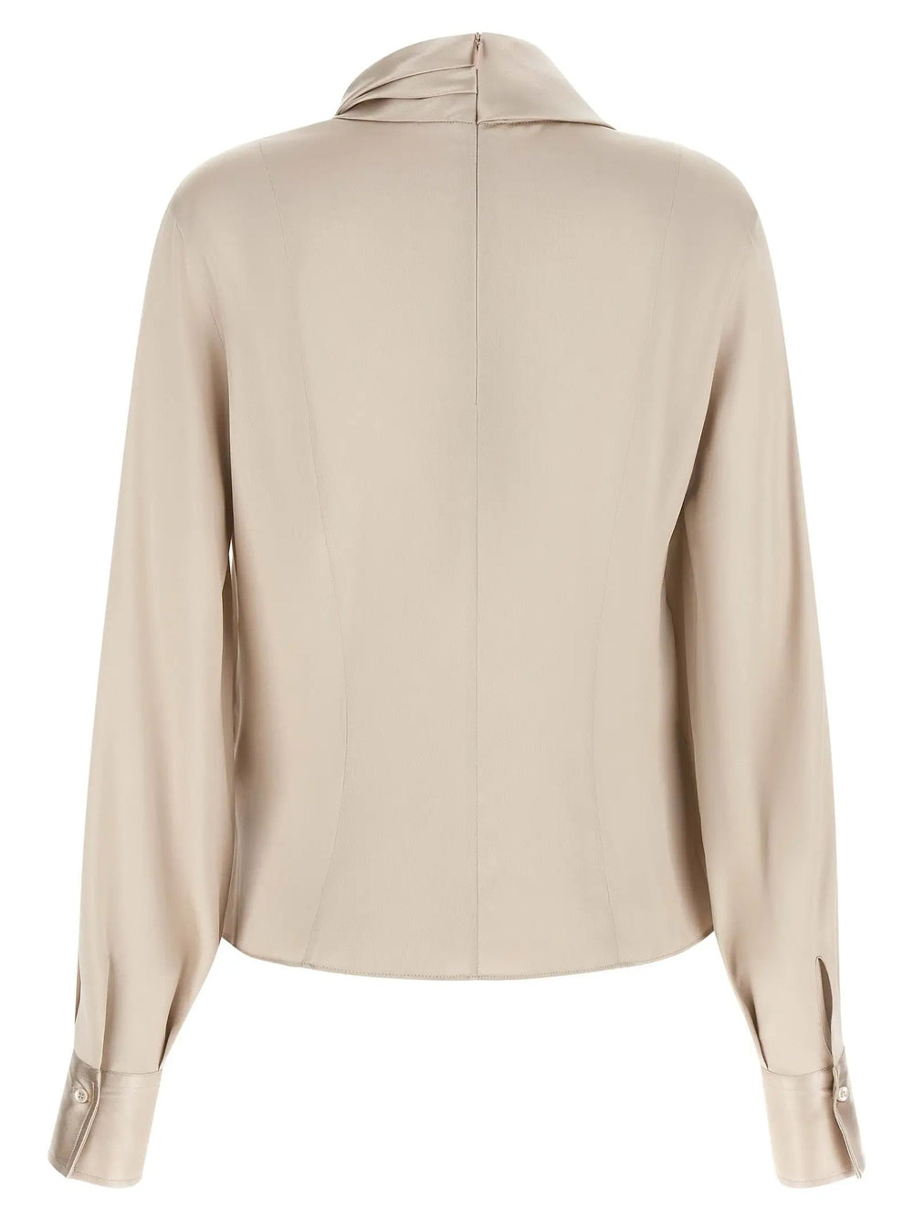 Brunello Cucinelli Sample Sale | Brunello Cucinelli Beige Silk Blouse - | Designer outlet