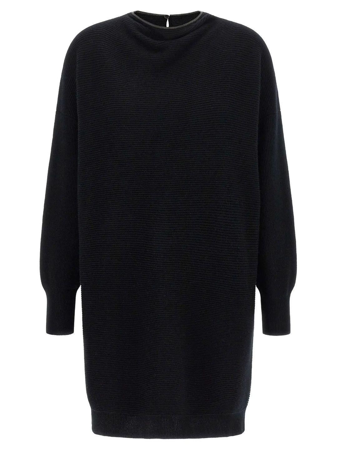 Brunello Cucinelli Sample Sale | Brunello Cucinelli Black Virgin Wool Short Dress - | Designer outlet