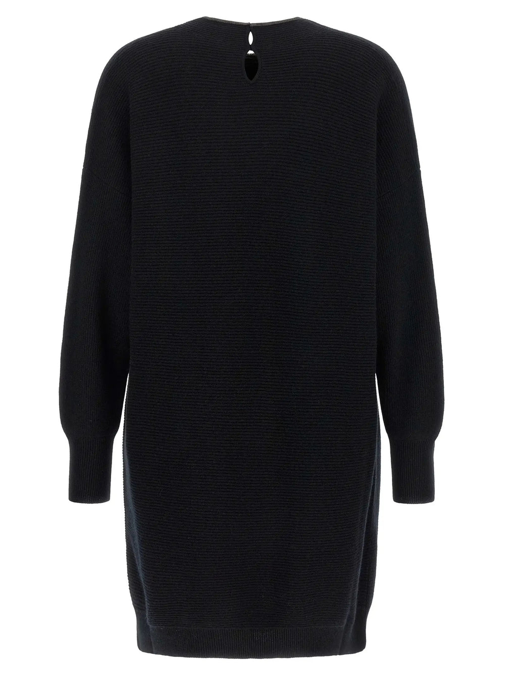 Brunello Cucinelli Sample Sale | Brunello Cucinelli Black Virgin Wool Short Dress - | Designer outlet