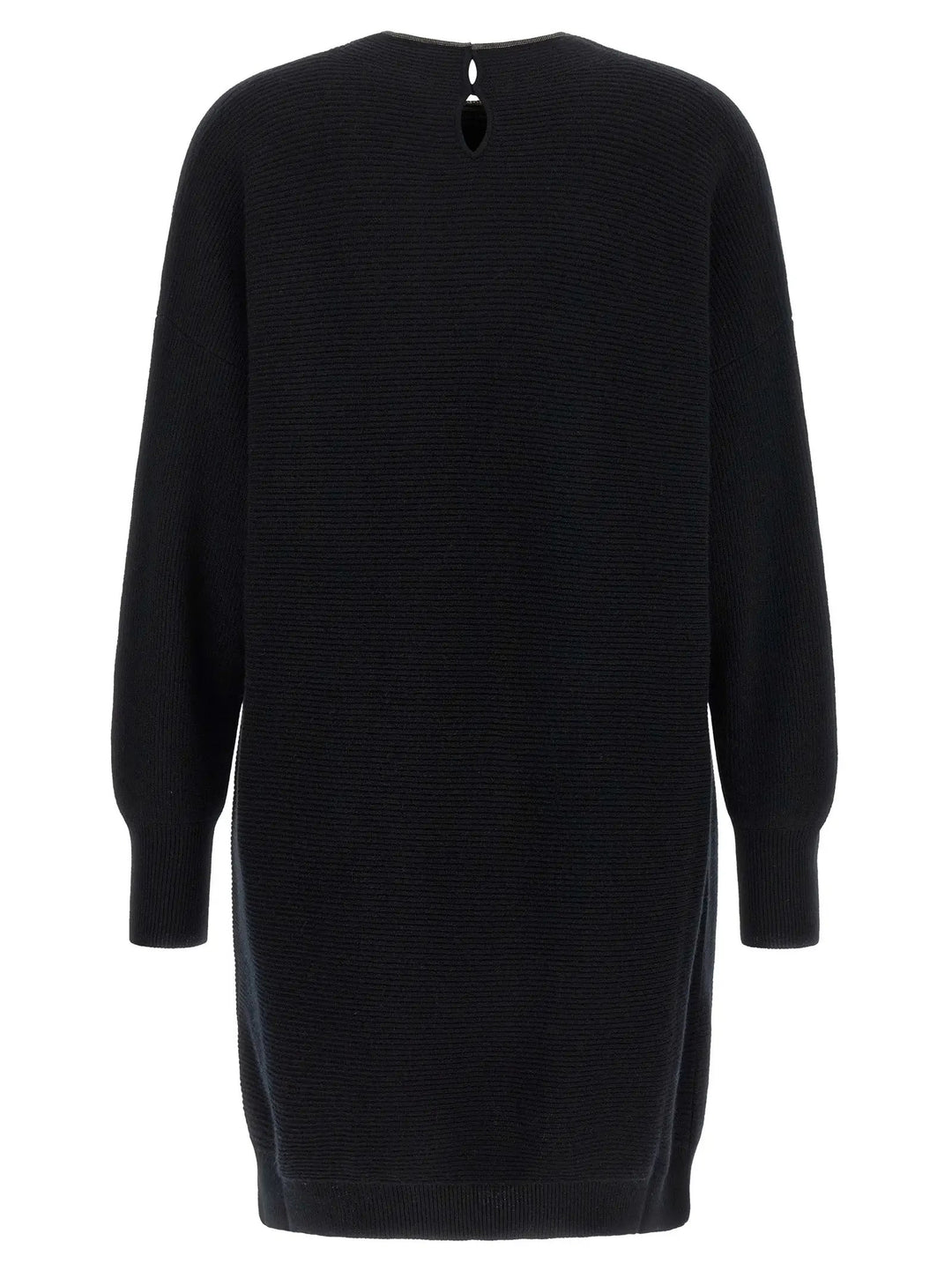 Brunello Cucinelli Sample Sale | Brunello Cucinelli Black Virgin Wool Short Dress - | Designer outlet