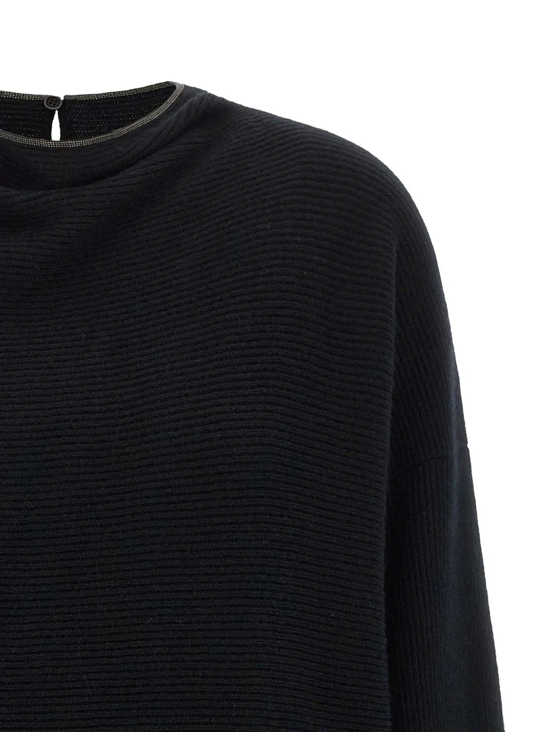 Brunello Cucinelli Sample Sale | Brunello Cucinelli Black Virgin Wool Short Dress - | Designer outlet