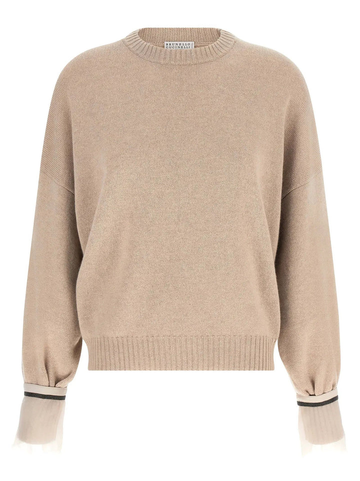 Brunello Cucinelli Sample Sale | Brunello Cucinelli Beige Cashmere Cardigan - | Designer outlet