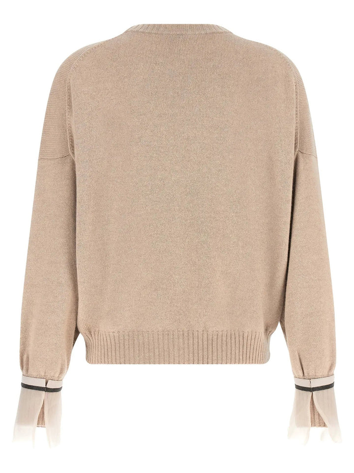 Brunello Cucinelli Sample Sale | Brunello Cucinelli Beige Cashmere Cardigan - | Designer outlet