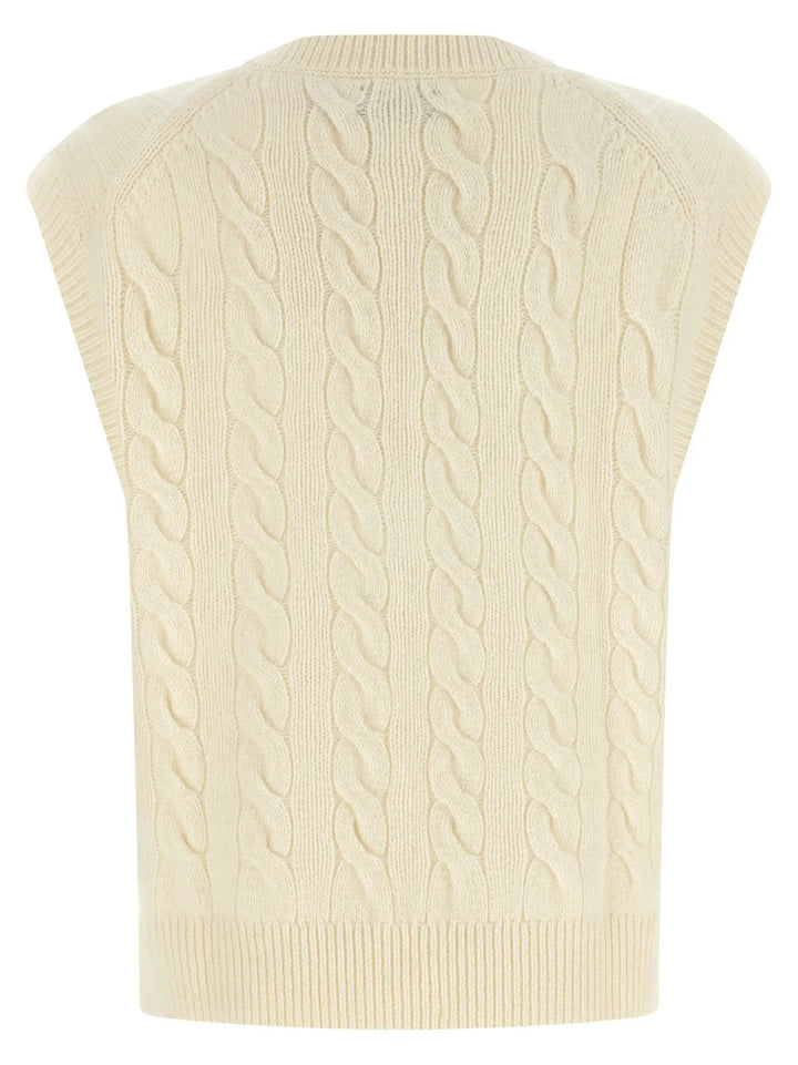 Polo Ralph Lauren Sample Sale | Polo Ralph Lauren White Wool Sleeveless Jacket - | Designer outlet