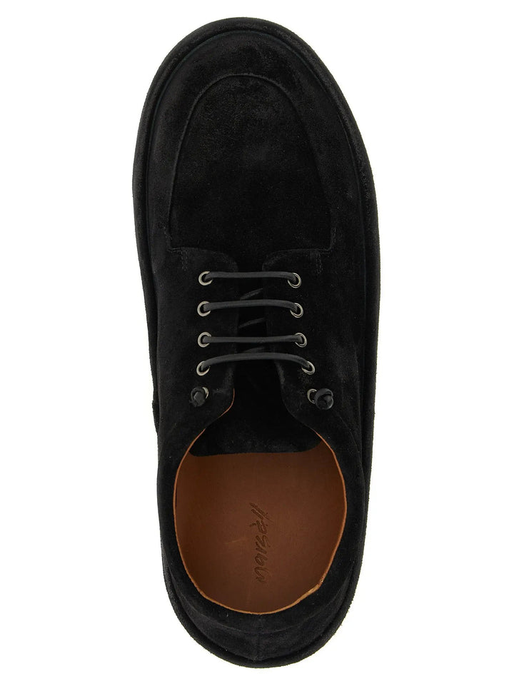Marsell Sample Sale | Marsell Black Calfskin Oxfords And Derbies - | Designer outlet