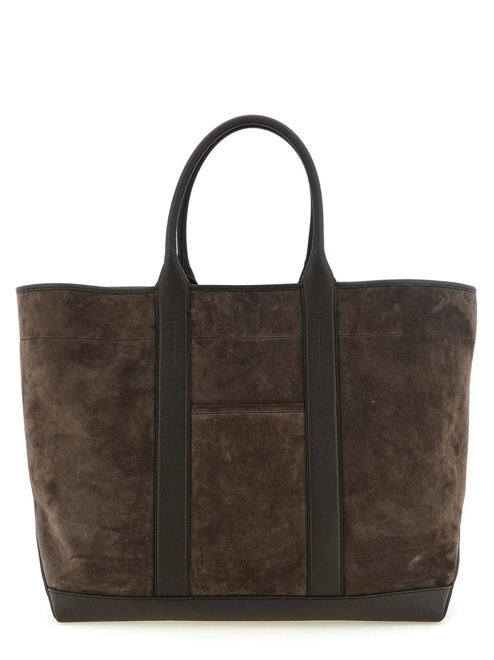 Tom Ford Sample Sale | Tom Ford Brown Calfskin Tote Bag - | Designer outlet