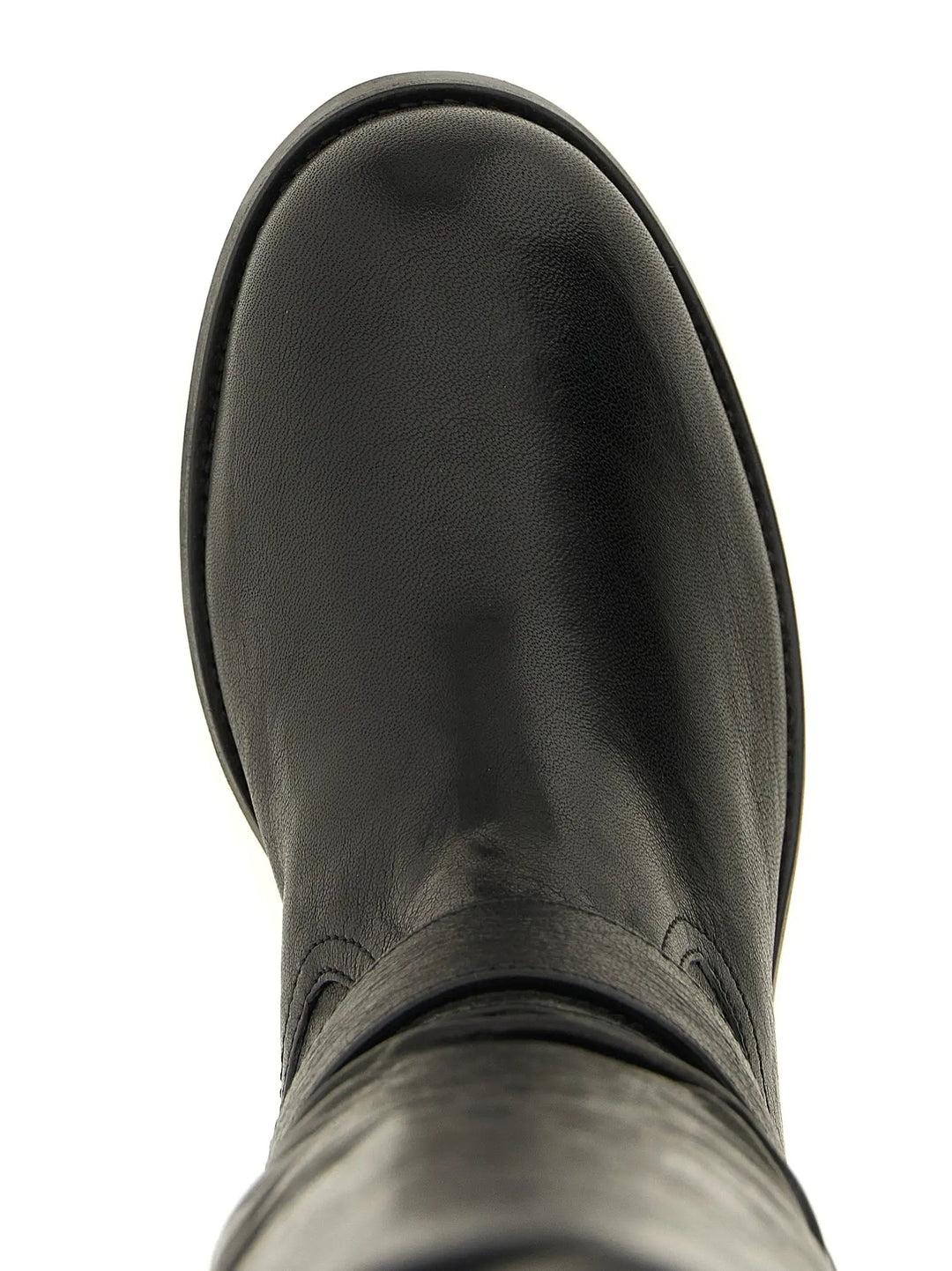 Jimmy Choo Sample Sale | Jimmy Choo Black Leather Over The Knee - | Designer outlet
