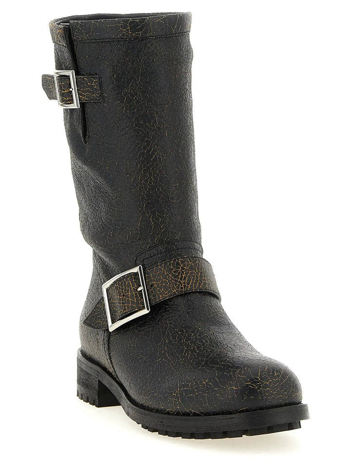 Jimmy Choo Sample Sale | Jimmy Choo Black Leather Ankle Boots - | Designer outlet