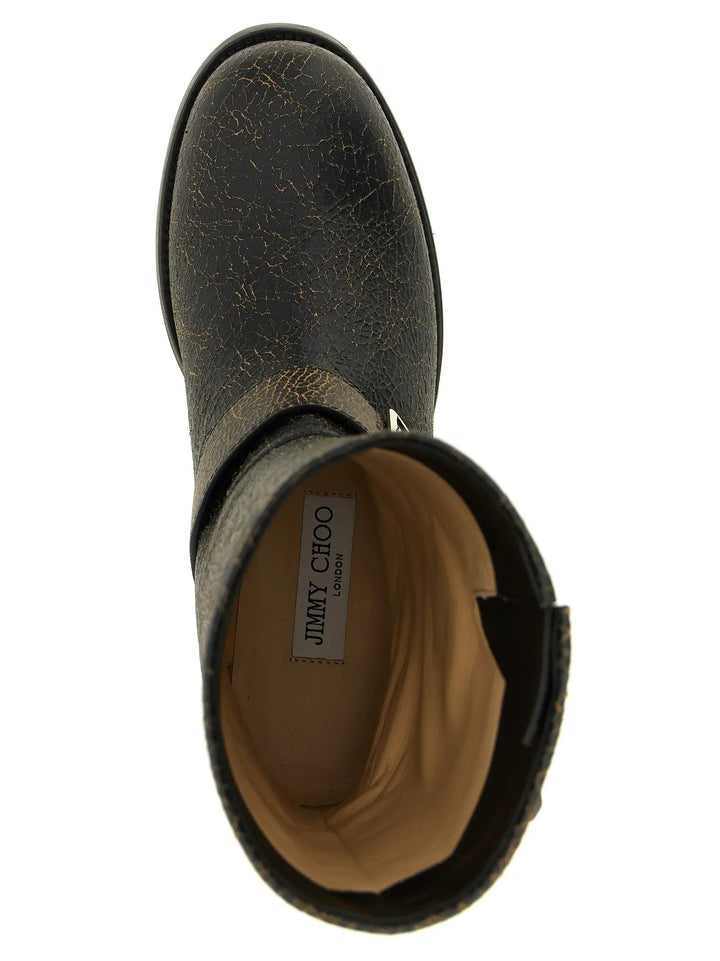 Jimmy Choo Sample Sale | Jimmy Choo Black Leather Ankle Boots - | Designer outlet