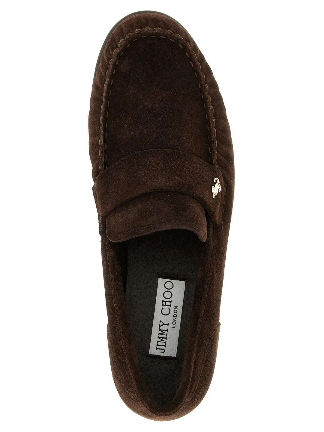 Jimmy Choo Sample Sale | Jimmy Choo Brown Leather Slip-On Loafers - | Designer outlet
