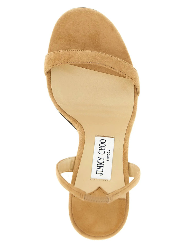 Jimmy Choo Sample Sale | Jimmy Choo Beige Leather Stiletto Heel Sandals - | Designer outlet