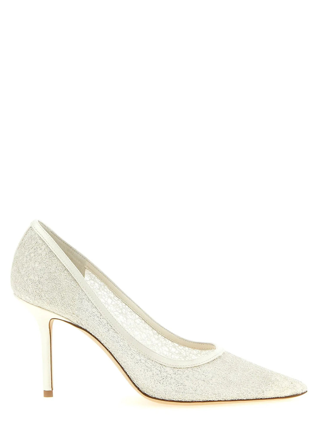 Jimmy Choo Sample Sale | Jimmy Choo White Tencel High Heel Pumps - | Designer outlet