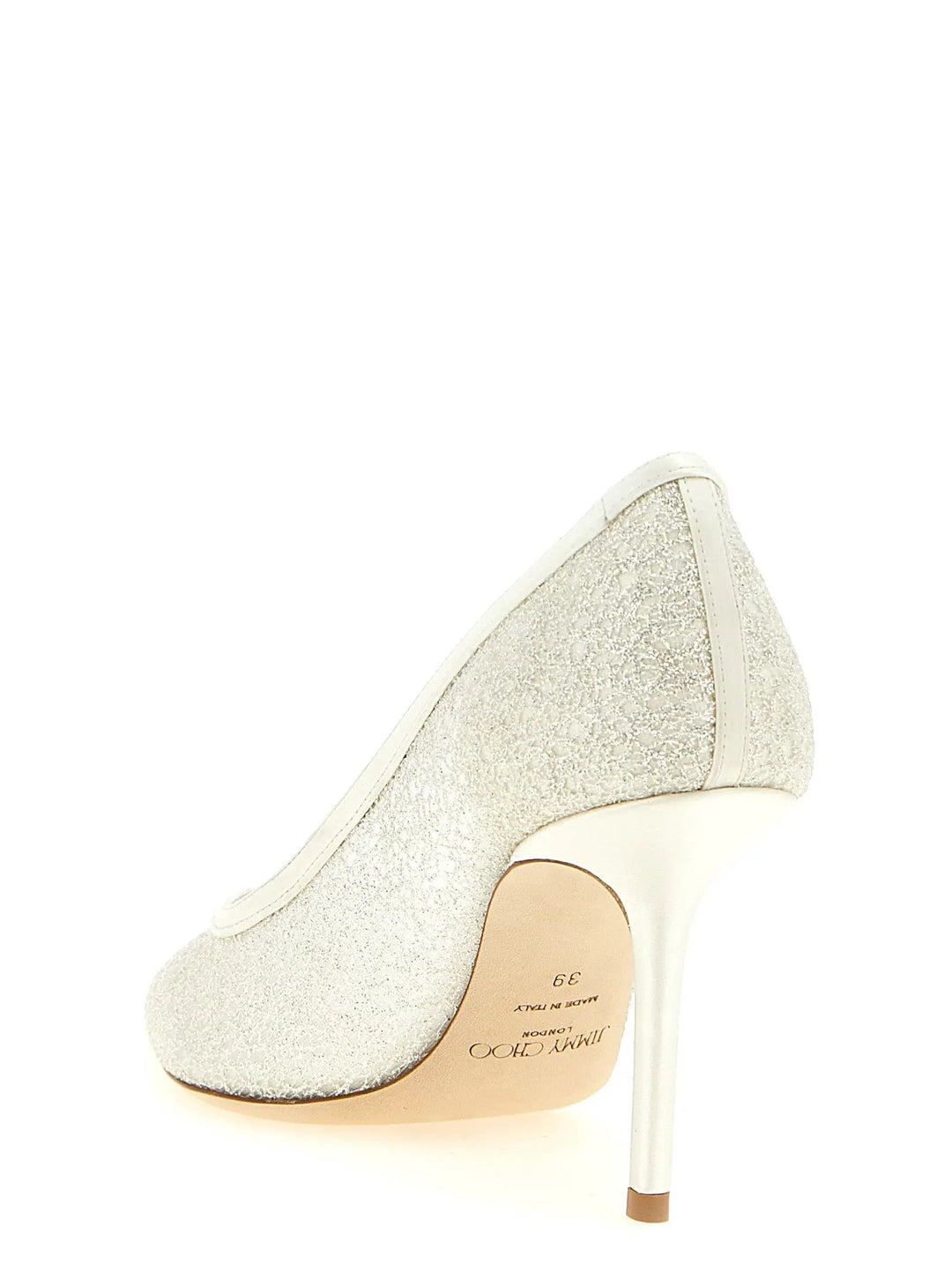 Jimmy Choo Sample Sale | Jimmy Choo White Tencel High Heel Pumps - | Designer outlet