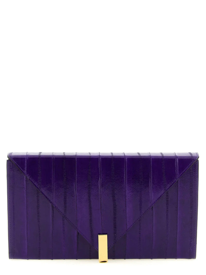 Giuseppe Zanotti Sample Sale | Giuseppe Zanotti Purple Leather Clutch Bag - | Designer outlet